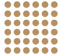 cyclingcolors 36x Pegatinas tapa tornillos 25 mm capuchón cubierta embellecedores adhesiva tapones tapón tapas plastico cabeza, Chêne