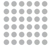 cyclingcolors 36x Pegatinas tapa tornillos 25 mm capuchón cubierta embellecedores adhesiva tapones tapón tapas plastico cabeza, Aluminium