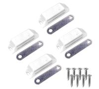 cyclingcolors 4x Cierres Magnéticos para Muebles Puertas Armarios Cajones Pestillos Bisagra Magnética Cocina Hogar, blanco