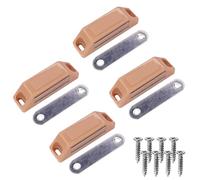 cyclingcolors 4x Cierres Magnéticos para Muebles Puertas Armarios Cajones Pestillos Bisagra Magnética Cocina Hogar, beige