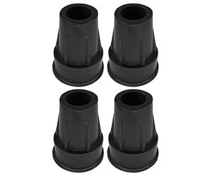 cyclingcolors 4x contera de goma para bastones muletas Antideslizantes tacos negro 18mm protectores tapas patas silla pies Virolas