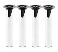 cyclingcolors 4X Patas Pies para Muebles Ø50 mm Altura 150 mm Metal Regulables 25 mm Soporte Universal sofá Armario Cocina baño Cromo Brillante