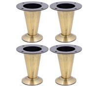 cyclingcolors 4X Patas Pies para Muebles Altura 102 mm Metal Soporte Universal sofá Armario Cocina baño latón Antiguo