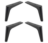 cyclingcolors 4X Patas Pies para Muebles Altura 150 mm Metal Soporte Universal sofá Armario Cocina baño Negro Mate