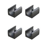 cyclingcolors 4X Patines Sillas Muebles pies Tope Tapas con Teton Tubos Redondos Tapones Plástico pies (D1 (mm) : 16-17)