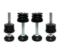 cyclingcolors 4x Pies niveladores base circular muebles con contera tubo redondo, 30mm