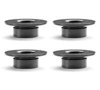 cyclingcolors 4X pies Regulables para Muebles 15mm ±3mm Patines Sillas Tope Tapas Tubos Redondos Tapones Plástico sofá sillón Mesa