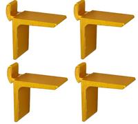 cyclingcolors 4x Portaestantes soporte para estante cremallera dorado Estantería de pared metálico tacos