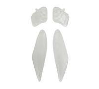 cyclingcolors 4x Protección de lente de intermitente delantero y trasero de plástico para motocicleta scooter ciclomotor compatible con MBK Booster Yamaha BW's