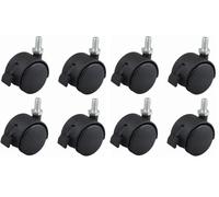 cyclingcolors 4x ruedas pivotantes con freno para muebles 40mm hasta 40kg por rueda pequeñas (Paquete de 2)
