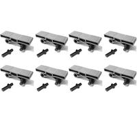 cyclingcolors 4x Soportes Doble de Láminas 38mm + 8x inserto de plástico pernos fijación 11mm para Somieres de Madera Listones de Cama Suspensión Flexibles Tapas (Paquete de 2)