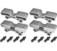 cyclingcolors 4x Soportes Doble de Láminas 38mmx12mm + 8x inserto de plástico pernos fijación 11mm para Somieres de Madera Listones de Cama Suspensión Flexibles Tapas