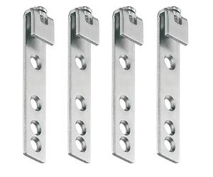 cyclingcolors 4x soportes para estantes 14 x 70mm colgar muebles acero colgador de armario barra perchas ganchos