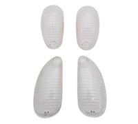 cyclingcolors 4x Tapa de intermitente delantero y trasero para moto, scooter, ciclomotor, protección de plástico, compatible con Piaggio Typhoon NRG NTT