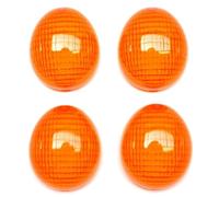 cyclingcolors 4x Tapa de plástico naranja para intermitente delantero y trasero de motocicleta, scooter y ciclomotor, compatible con Peugeot Ludix TKR XP6.