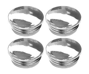 cyclingcolors 4x Tapas de Tubo Tapones de plástico Cromo Insertos Redondas tapón Mesa Sillas Muebles, 20mm