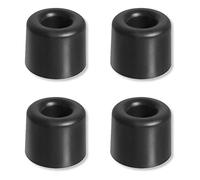cyclingcolors 4x tope topes de puerta pvc negro para atornillar apagador portón guardarropa (Ø30mm)
