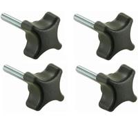 cyclingcolors 4x Tornillos Cabeza moleteada M5 x 35 manilla cabeza Estrella perilla de mariposa