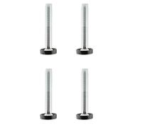 cyclingcolors 4X Tornillos M10x60 para Muebles pies Ajustables reguladores Acero plastico