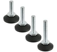 cyclingcolors 4X Tornillos Niveladores Pies de Nivelación Ajuste con Patas Ajustables Acero Mueble Silla Lavadora, M8x50mm