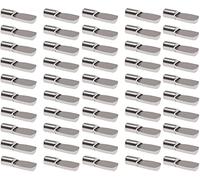 cyclingcolors 50x Portaestantes soportes para estantes 4mm cilíndrico metálico tacos tondo muebles