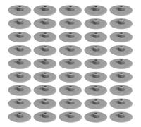 cyclingcolors 50x Tapas para Tornillos SW 4 capuchon Cubierta embellecedor Cabeza Allen Hexagonal Muebles plástico, Gris RAL 9007
