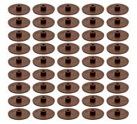 cyclingcolors 50x Tapas para Tornillos SW 4 capuchon Cubierta embellecedor Cabeza Allen Hexagonal Muebles plástico, Marrón RAL 8007