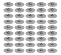 cyclingcolors 50x Tapas para Tornillos SW 4 capuchon Cubierta embellecedor Cabeza Allen Hexagonal Muebles plástico, Aluminio RAL 9006