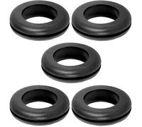cyclingcolors 5x pasacables goma negro redondo abiertos cables paneles junta anillo eléctrico arandela negro (D1 = 11 x d =9 x H1 = 1 mm)