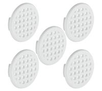 cyclingcolors 5x Rejilla de ventilación redonda 31 mm Diámetro total 37 mm de plástico Orificio Gabinete Armario Cocina, Blanco