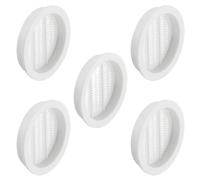 cyclingcolors 5x Rejilla de ventilación redonda 44 mm Diámetro total 49 mm de plástico Orificio Gabinete Armario Cocina, Blanco