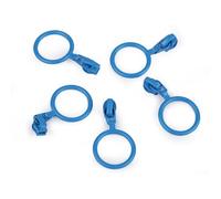 cyclingcolors 5x Tirador de Cremallera Anillo Tamaño N°3 de Metal Cursor Kit de Reparación Reemplazo Ropa Vaqueros Maleta Equipaje, azul