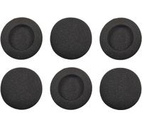 cyclingcolors 6X Almohadillas Auriculares Filtro microfono Micro Espuma antiviento Negro Esponja Earpads Oído, 50mm