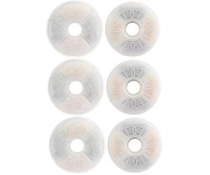 cyclingcolors 6x filtro fuente para gatos esponjas espuma agua negro bebedero motor fonte, redonda 136mm