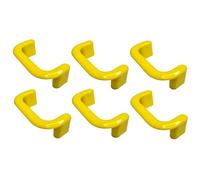 cyclingcolors 6x Tirador para mueble 64 mm plástico para armario cocina cajón y muebles del hogar, amarillo