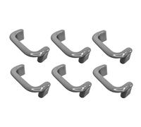 cyclingcolors 6x Tirador para mueble 64 mm plástico para armario cocina cajón y muebles del hogar, gris