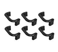 cyclingcolors 6x Tirador para mueble 64 mm plástico para armario cocina cajón y muebles del hogar, negro