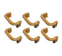 cyclingcolors 6x Tirador para mueble 64 mm plástico para armario cocina cajón y muebles del hogar, roble