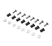 cyclingcolors 8 Tornillos para Parabrisas y carenado de carrocería de Motocicleta, Scooter, ciclomotor, Cabeza abombada de Aluminio M5x16
