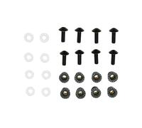 cyclingcolors 8 Tornillos para Parabrisas y carenado de carrocería de Motocicleta, Scooter, ciclomotor, Cabeza abombada de Aluminio M5x16