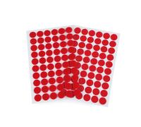 cyclingcolors Adhesivo Redondo Doble Cara Pegajoso Monedas Lunares Puntos Adhesivo Cintas Gancho Bucle para Materiales Enseñanza Escolar Uso Doméstico 60 pares 15mm, rojo