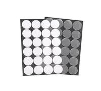 cyclingcolors Adhesivo Redondo Doble Cara Pegajoso Monedas Lunares Puntos Adhesivo Cintas Gancho Bucle para Materiales Enseñanza Escolar Uso Doméstico 24 pares 25mm, transparente