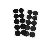 cyclingcolors Adhesivo Redondo Doble Cara Pegajoso Monedas Lunares Puntos Adhesivo Cintas Gancho Bucle para Materiales Enseñanza Escolar Uso Doméstico 10 pares 35mm, negro