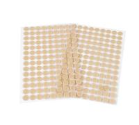 cyclingcolors Adhesivo Redondo Doble Cara Pegajoso Monedas Lunares Puntos Adhesivo Cintas Gancho Bucle para Materiales Enseñanza Escolar Uso Doméstico 126 pares 10mm, beige claro