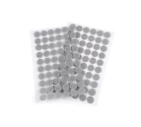 cyclingcolors Adhesivo Redondo Doble Cara Pegajoso Monedas Lunares Puntos Adhesivo Cintas Gancho Bucle para Materiales Enseñanza Escolar Uso Doméstico 60 pares 15mm, gris
