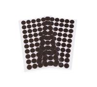 cyclingcolors Adhesivo Redondo Doble Cara Pegajoso Monedas Lunares Puntos Adhesivo Cintas Gancho Bucle para Materiales Enseñanza Escolar Uso Doméstico 60 pares 15mm, marrón oscuro