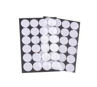 cyclingcolors Adhesivo Redondo Doble Cara Pegajoso Monedas Lunares Puntos Adhesivo Cintas Gancho Bucle para Materiales Enseñanza Escolar Uso Doméstico 24 pares 25mm, blanco