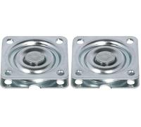 cyclingcolors Bandeja giratoria para TV con Bola Cuadrada con rodamiento de Bolas, 57 x 57 mm, 50 kg, Placa giratoria, Mueble HiFi, Soporte para Pantalla para Ordenador (Paquete de 2)