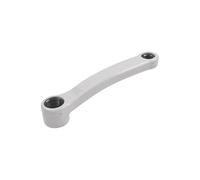 cyclingcolors Biela Izquierda para Bicicleta, Longitud 150 mm, Color Gris, Eje cónico Cuadrado JIS con protección de Nailon.