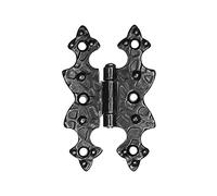 cyclingcolors Bisagras antiguas negras 70x45 metal puertas armario madera retro vintage negro